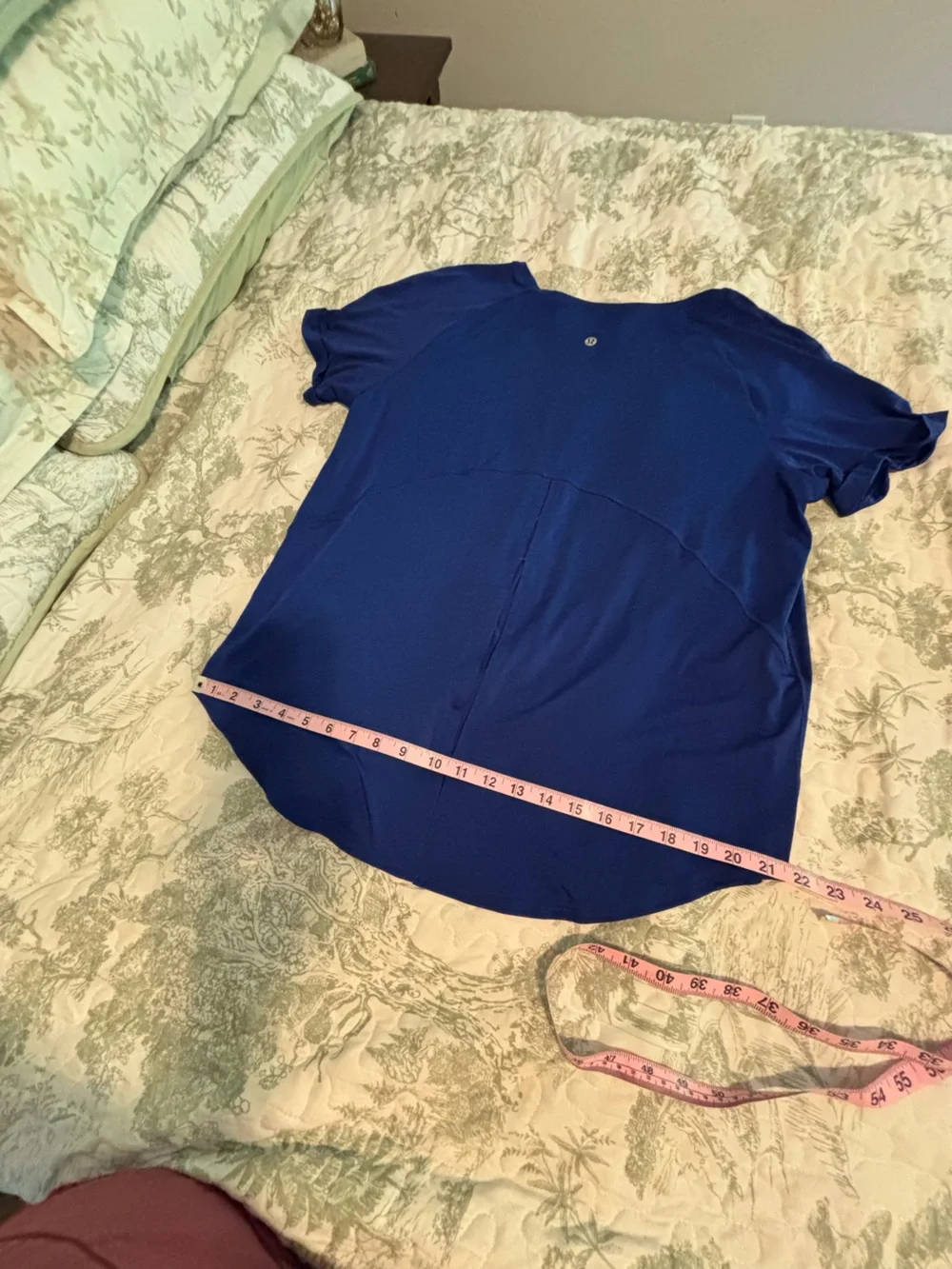 lululemon sz 10 ? Open Up Tie Back Tee Larkspur relaxed athleisure loungewear